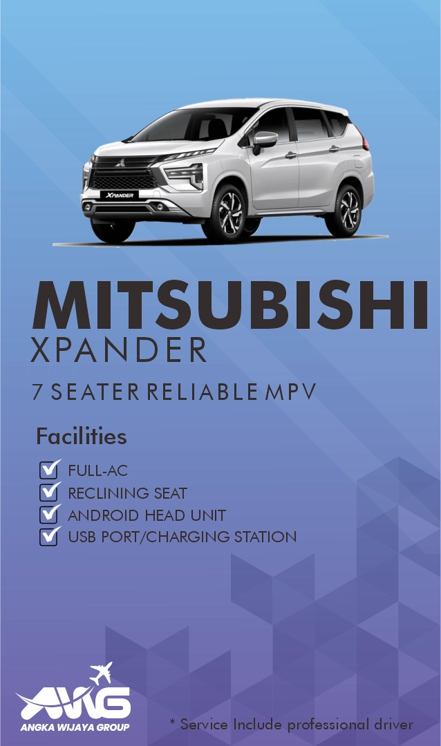 AWG Trans provide mitsubishi xpander 7 seater for family, group or business.