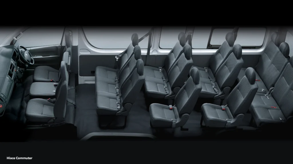 kapasitas kursi toyota hiace commuter